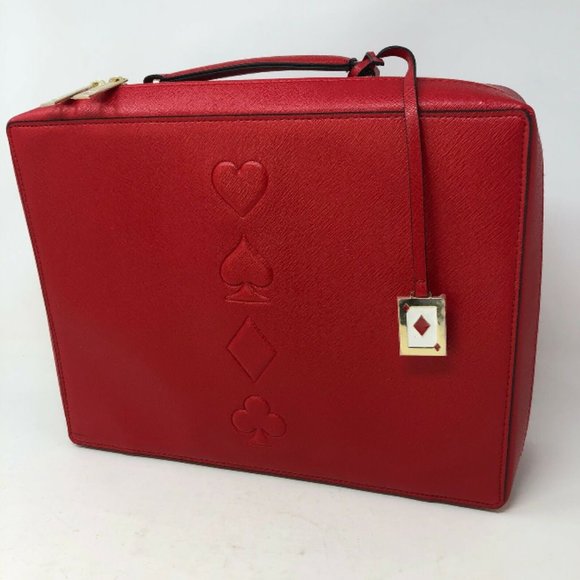 Estee Lauder Handbags - Estee Lauder Red Soft Side Travel Cosmetics 12.5"